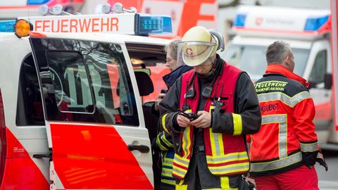 Feuerwehr und Rettungsdienst im Einsatz