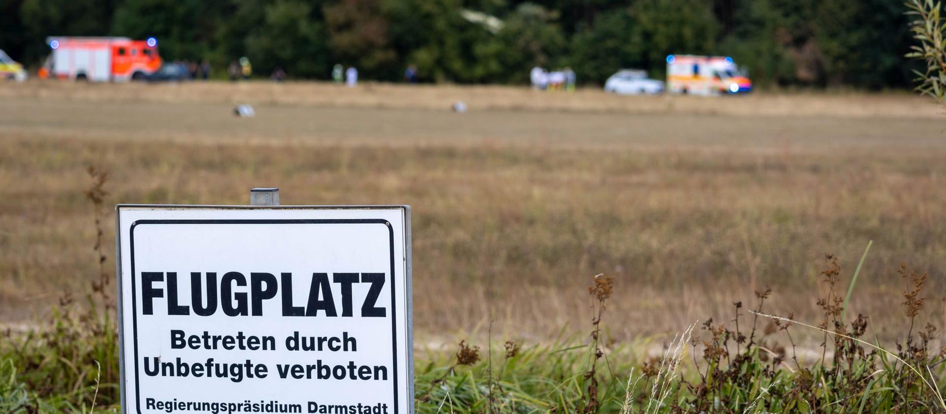 SegelflugzeugAbsturz in Gelnhausen sich beim Start
