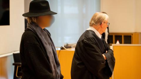 Die Angeklagte im Prozess vor dem Landgericht Fulda.