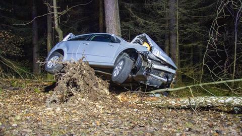Unfallstelle bei Fulda-Oberrode