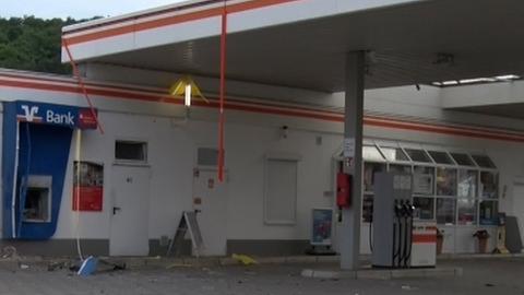 Tatort der Geldautomatensprengung: Eine Tankstelle in Habichtswald