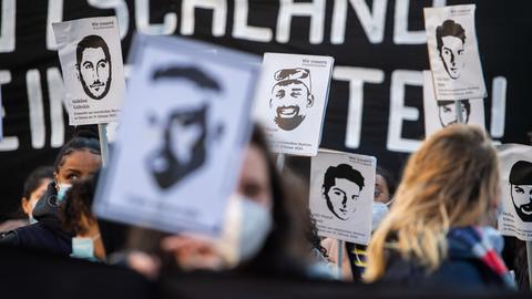 Gedenken an die Opfer des rechtsextremistischen Anschlags in Hanau