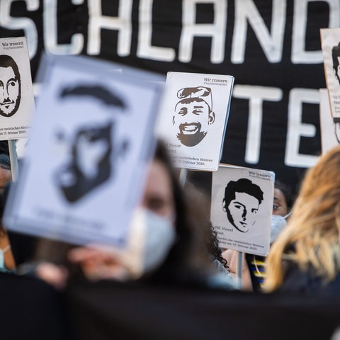 Gedenken an die Opfer des rechtsextremistischen Anschlags in Hanau