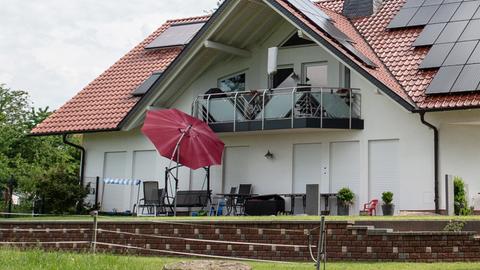 Terrasse des Wohnhauses der Familie Lübcke in Wolfhagen-Istha.