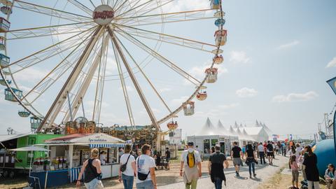 Einer der Besuchermagneten auf dem Hessentag: das Riesenrad.