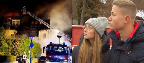 Malte Roschild und Lilly Huss haben bei einem Brand alles verloren.