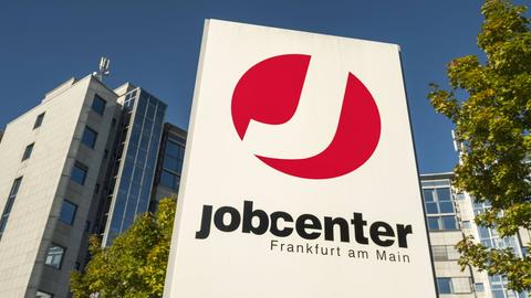 Schild Jobcenter Frankfurt