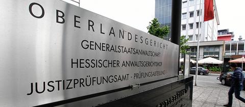 Das Justizzentrum Frankfurt mit Generalstaatsanwaltschaft und Oberlandesgericht