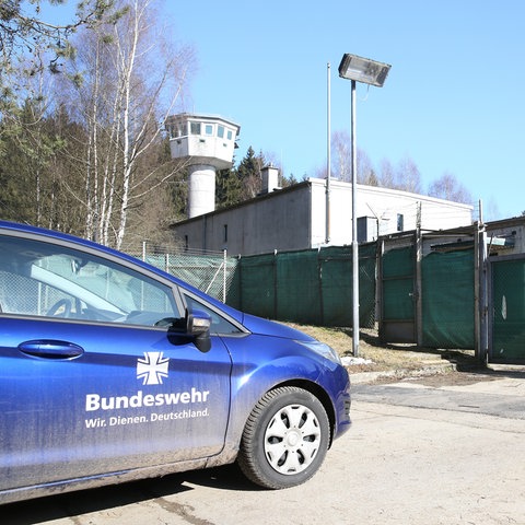 Blick auf Bundeswehr-Kaserne in Pfullendorf