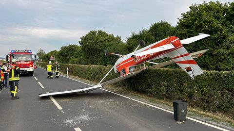 Abgestürztes Leichtflugzeug aus Egelsbach (Offenbach)