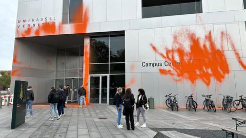 Letzte Generation: Protest an der Universität Kassel