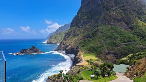 Blick auf Bucht von Madeira