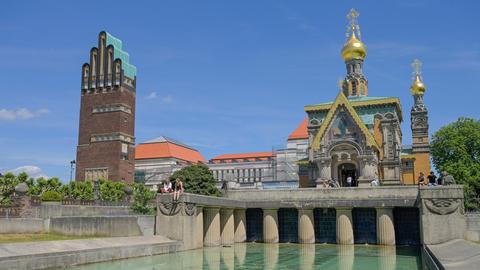 Die Mathildenhöhe in Darmstadt