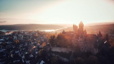 Schloss Braunfels im Sonnenaufgang