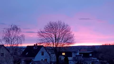 Sonnenaufgang über Butzbach