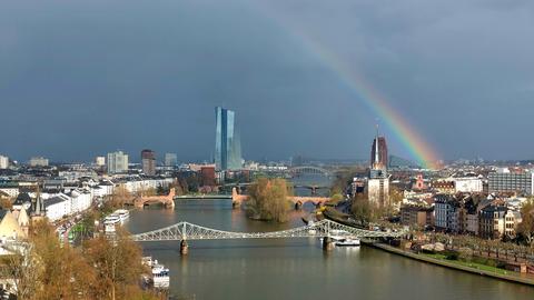"Frankfurt nach dem großen Regen." Das Foto hat hessenschau.de-Nutzer Markus Hackenberg mit seiner Kamera aufgenommen.