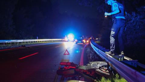 Motorradunfall bei Hanau