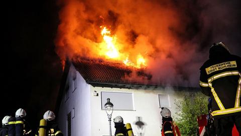 Wohnhausbrand in Mühlheim am Main (Offenbach)