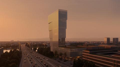 So soll das größte Hochhaus in Offenbach aussehen.