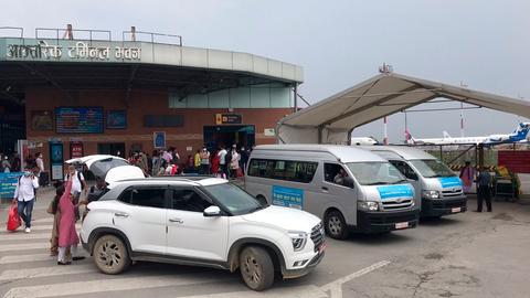 Tribhuvan International Airport in Nepal
