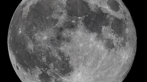 Nahaufnahme vom Supermond