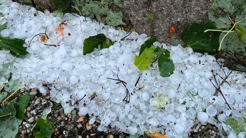 Zum Teil heftiger Hagel ging über dem Kreis Hersfeld-Rotenburg nieder.