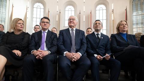 Prominente Gäste beim Festakt in der Frankfurter Paulskirche.