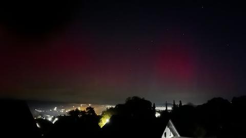 Polarlicht bei Schwalmstadt