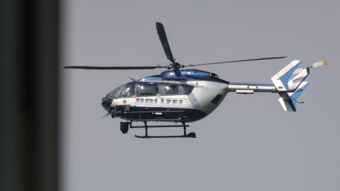 Polizeihubschrauber im Einsatz