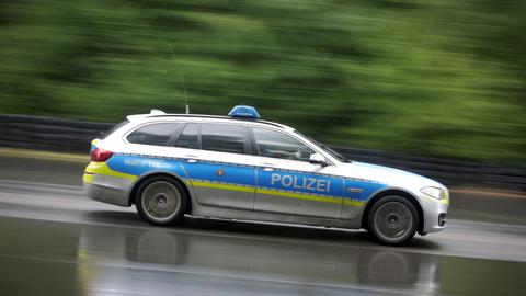 Polizeiwagen in Fahrt