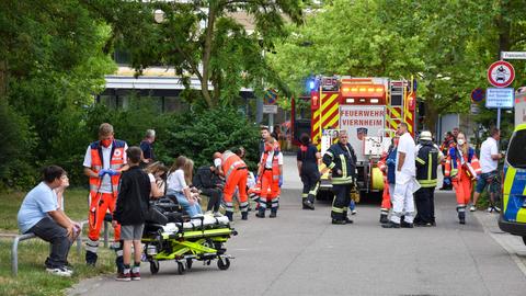 Rettungseinsatz an der Vierheimer Humboldt-Schule