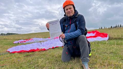 Gleitschirmfliegen in der Rhön