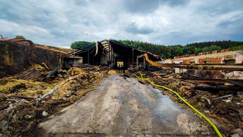 Scheunenbrand in Dipperz