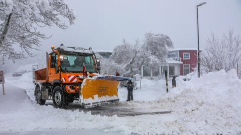 Schnee auf der Wasserkuppe