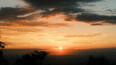 Sonnenuntergang auf dem großen Feldberg 