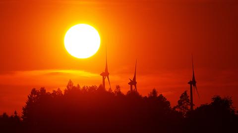 Traumhafter Sonnenuntergang im Schwälmer Land 