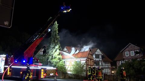 Reiterhof-Brand in Spangenberg (Schwalm-Eder)