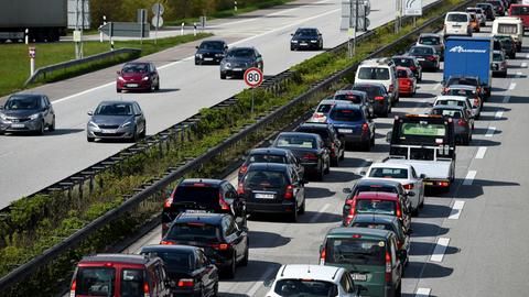 Stau auf einer Autobahn