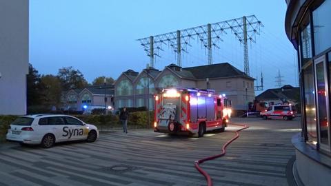 Feuerwehreinsatz im Umspannwerk Frankfurt-Höchst
