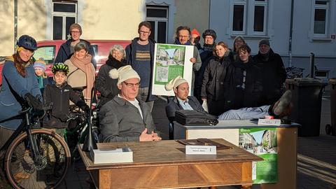 "Verkehrswende nicht verschlafen": Protest gegen Stopp des Superblocks in Darmstadt