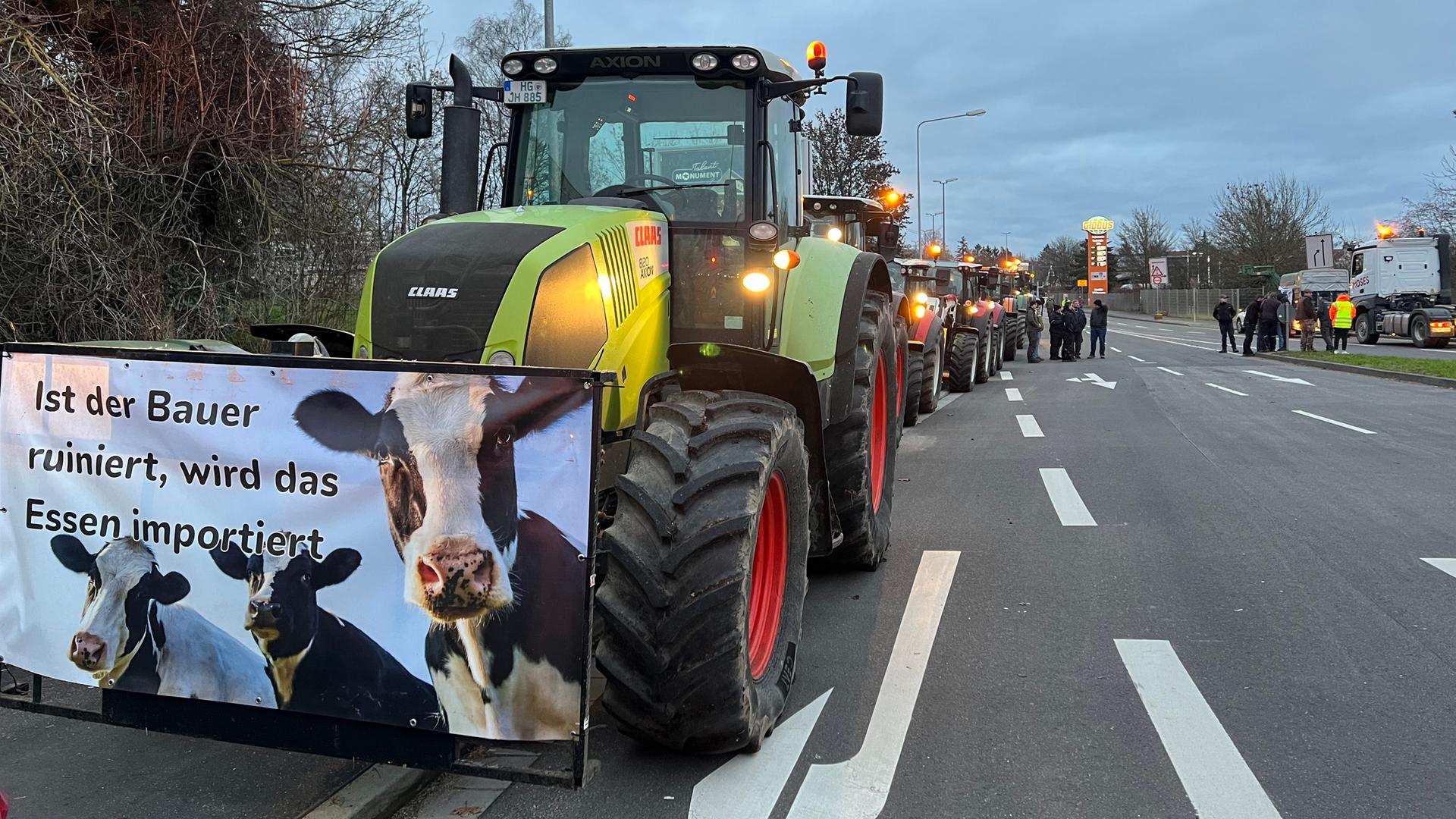 Bauernproteste: 2.000 Traktoren bei Kundgebung in Wiesbaden