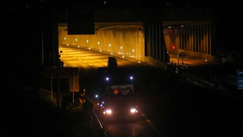 Einsatz am A66-Tunnel bei Neuhof