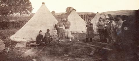 Verwundete "Turkos" in einem Lazarett im Jahr 1870