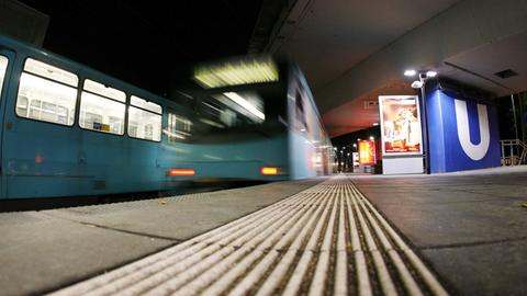 U-Bahn-Zug in Frankfurt