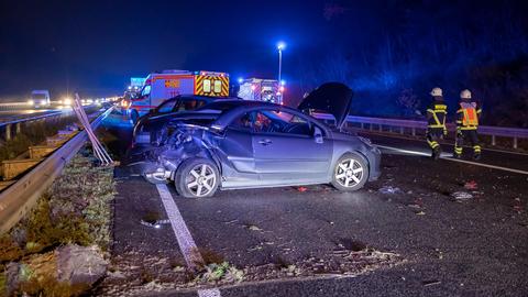 Auf der A5 kam es gestern bei Darmstadt zu drei Unfällen. 