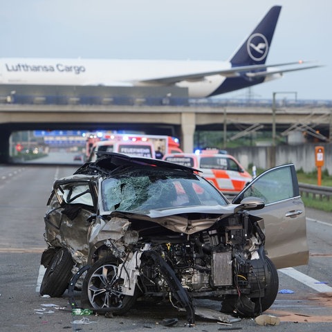 Unfallstelle auf der A3