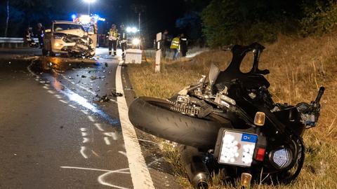 Motorradunfall bei Friedrichsdorf