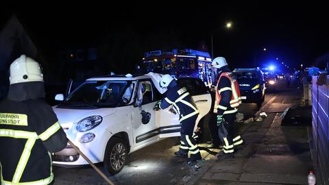 Unfallstelle in Pfungstadt