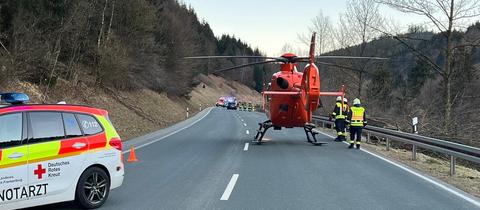 Schwerer Unfall auf der B251 zwischen Willingen und Brilon
