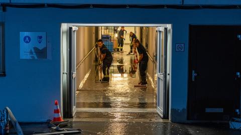 Unwetter Krankenhaus Elisabethenstift Darmstadt
